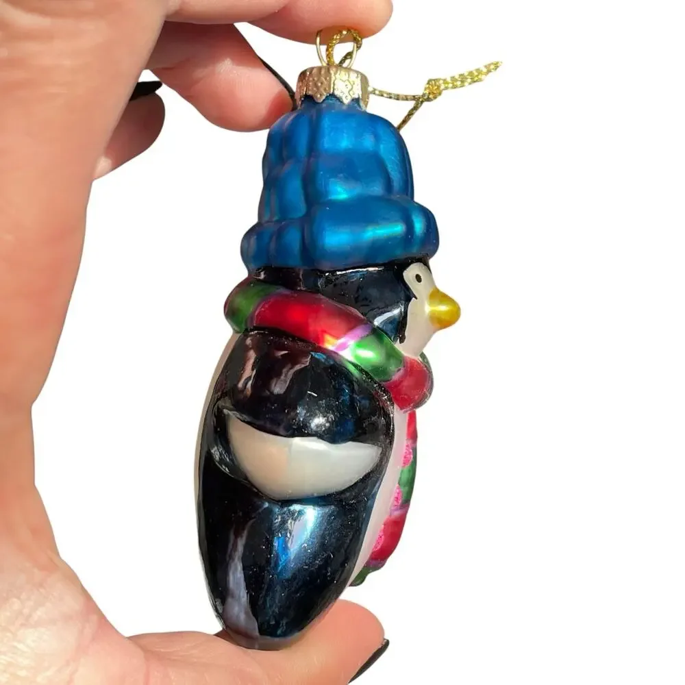 Thomas Pacconi Museum Series Penguin Ornament Glass Christmas Retired Vtg READ